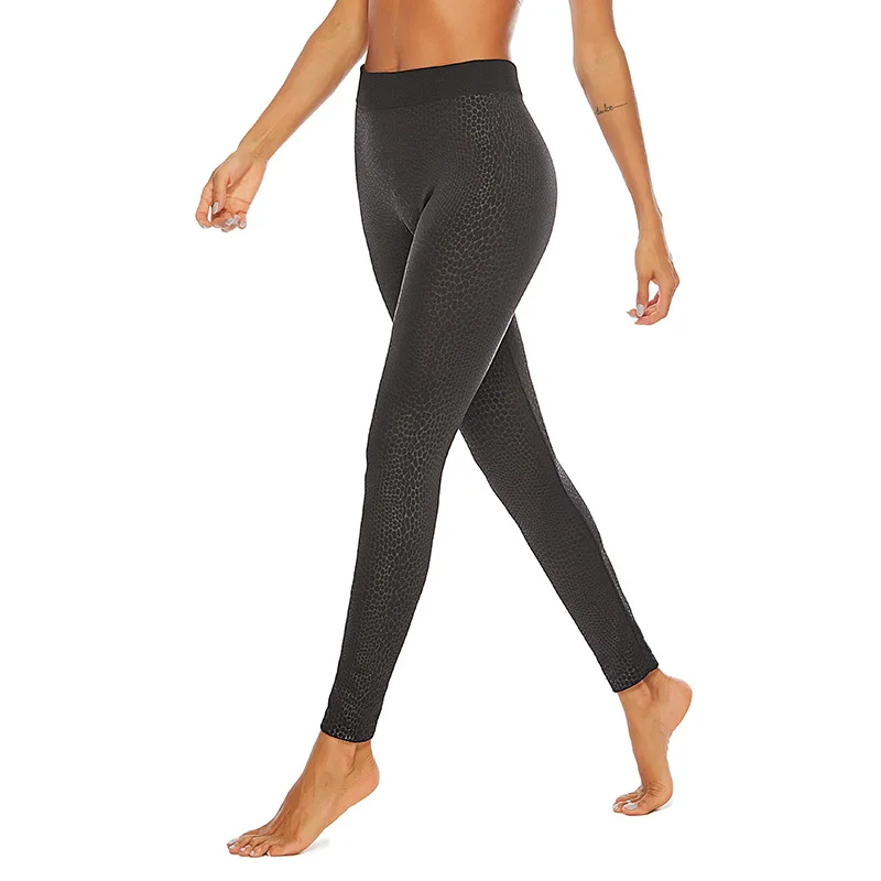 

CHRLEISURE Black Leopard Gym Leggings Sport Women Fitness Pants Yoga Tights Women Compression Pants Leggings Workout Plus Size