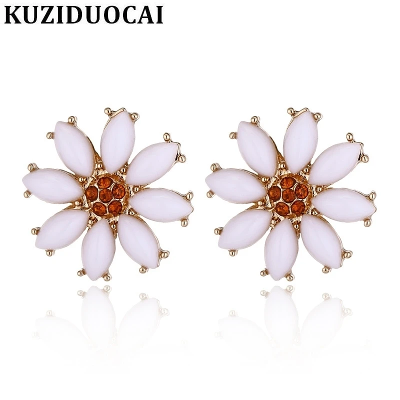 Kuziduocai 2018 Новинка! Модные Изящные ювелирные изделия медный кристалл смола круглые