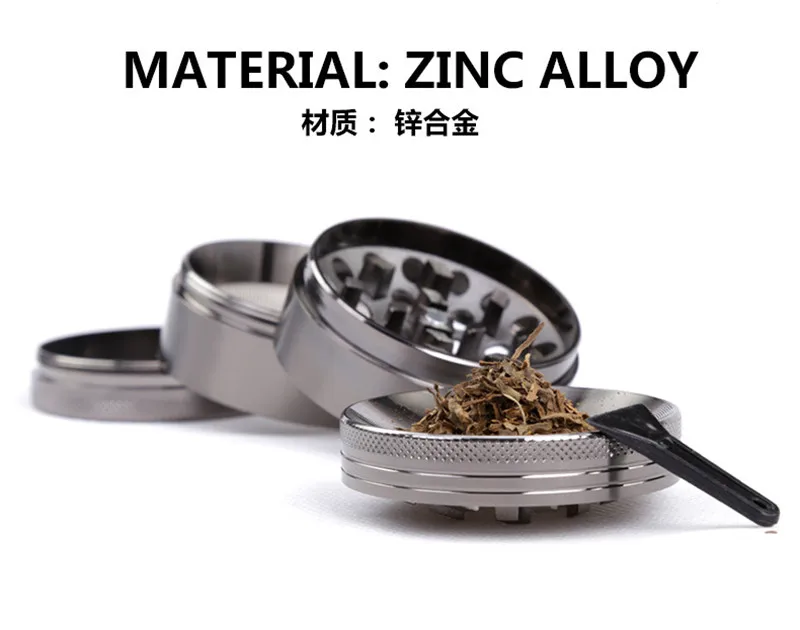 Многофункциональный 4 шт. 40 мм цинковый сплав CNC Металл SharpStone дробилка для травы