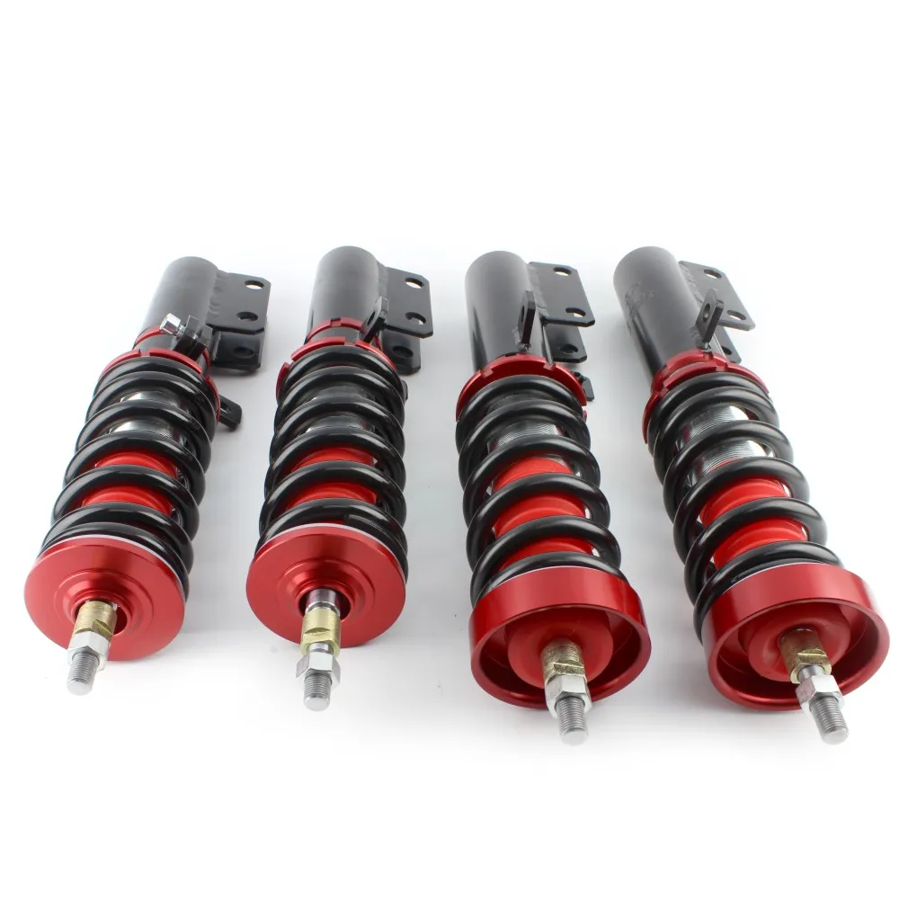 4 шт. Передняя Задняя регулируемая высота coilover стойки ударов подвеска комплект