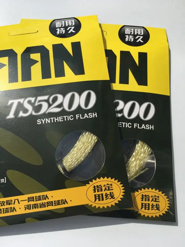 2 шт. 12 м TAAN TS5200 синтетические вспышки теннисные струны 1,3 мм прочная теннисная ракетка