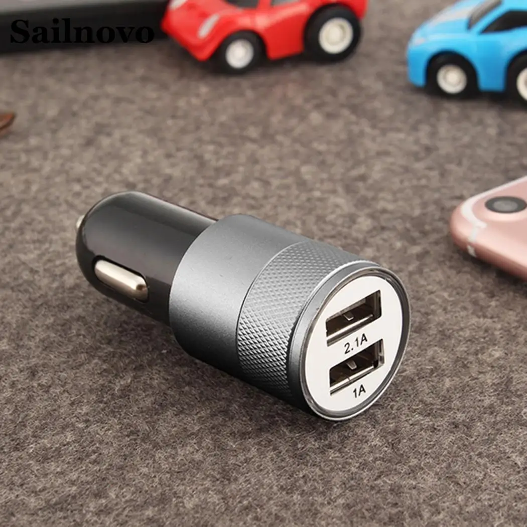 2.1A 1A Dual USB Автомобильное Зарядное устройство Универсальный Интеллектуальный