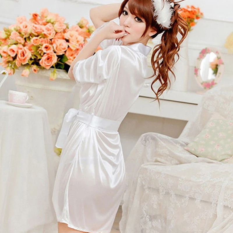Women's Sexy Fantastic Nightdress Lace Sleepwear Bathrobe Gown Robe G-String Hot Sale | Женская одежда