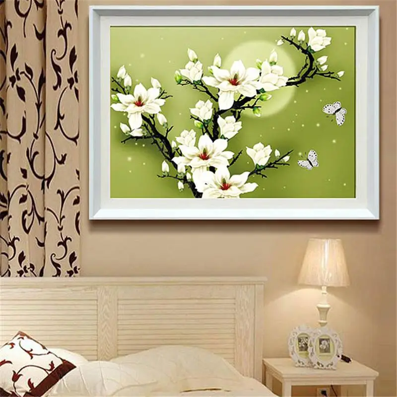 Рукоделие СДЕЛАЙ САМ вышивки крестом Наборы Для комплект вышивания магнолии