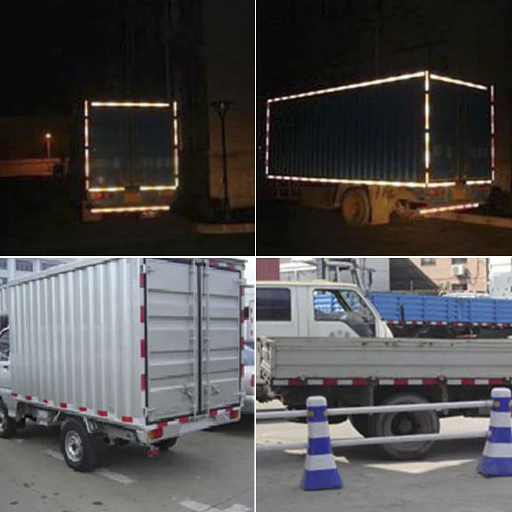 15 шт. красный/белый Предупреждение лента Стикеры s светильник отражатель