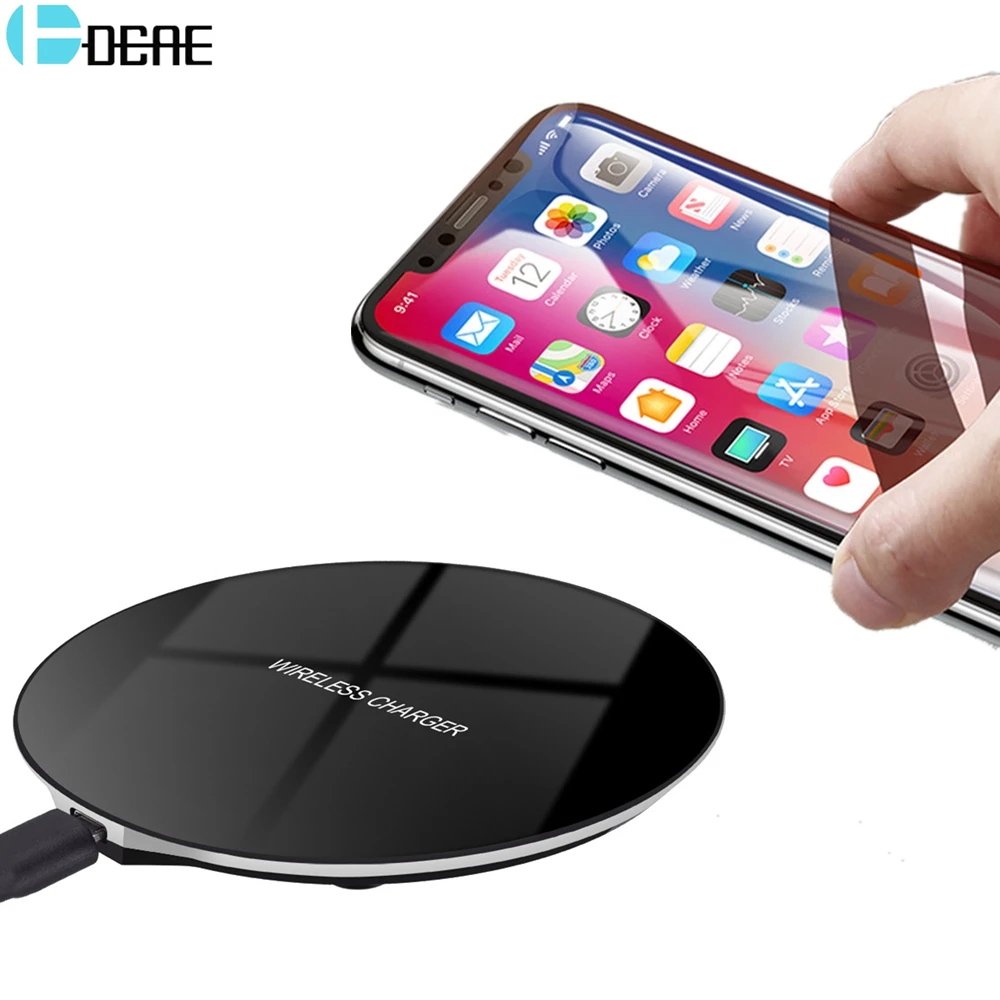 DCAE Беспроводное зарядное устройство для iPhone 8 X XS Max XR Qi Беспроводная зарядная