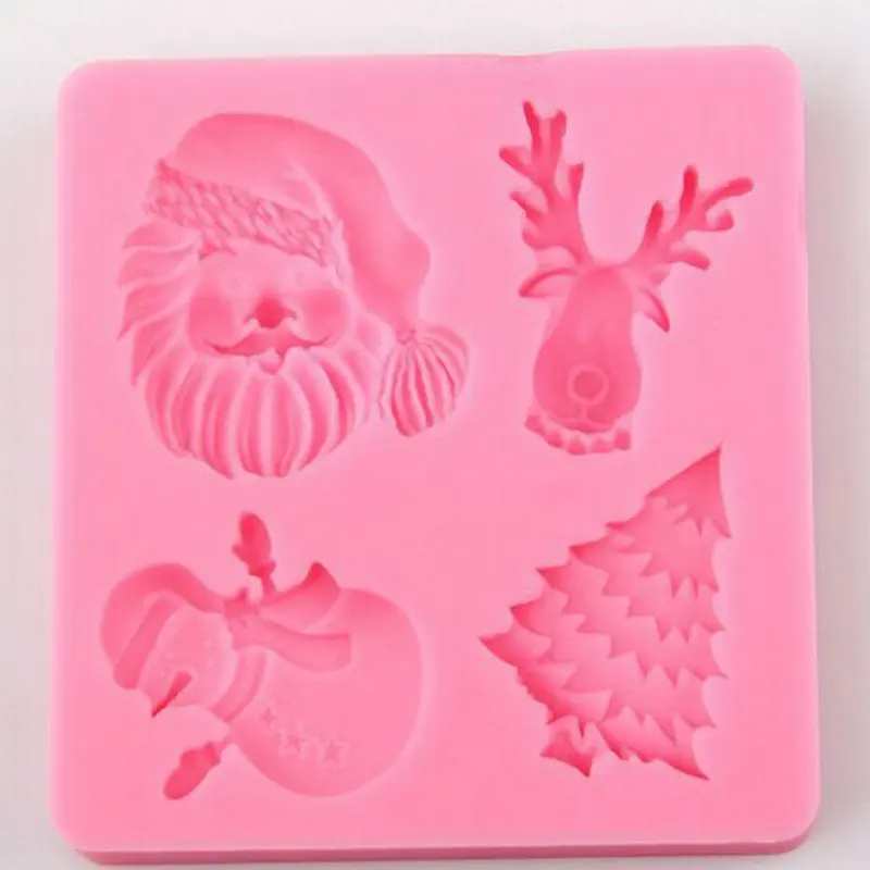 

Christmas Silicone Mold Polymer Clay Fondant Mold Cake Decorating Sugarcraft Tools Baking Accessories