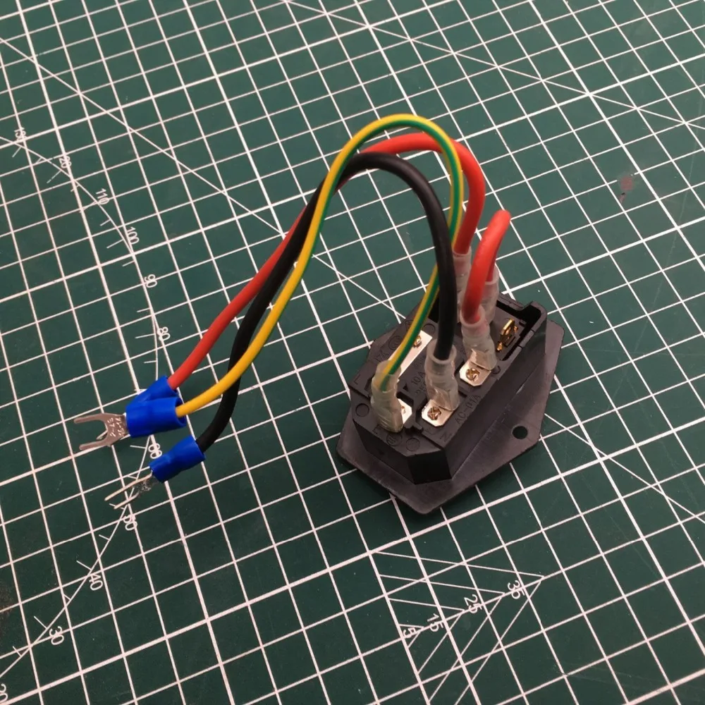 Высокое качество Prusa i3 Ender 3/3 S 3d части принтера 220 В/110 В 10A выключатель питания Мужская розетка с предохранителем 200C силиконовый провод