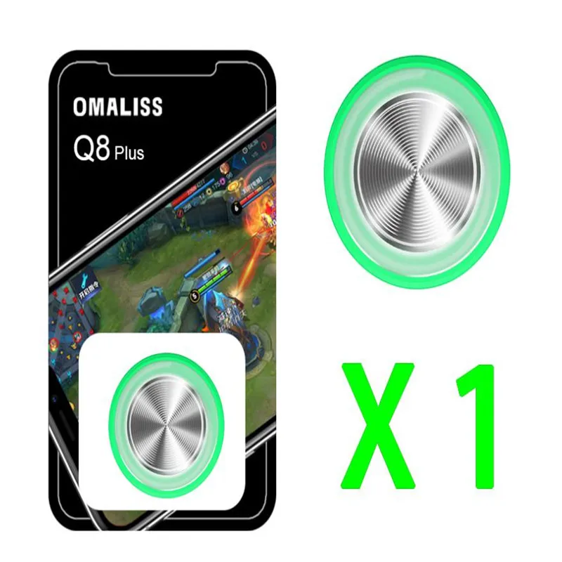Round Game Joystick Mobile Phone Rocker For Iphone ISO Android Tablet Metal Button Controller For PUBG Controller Suction Cup