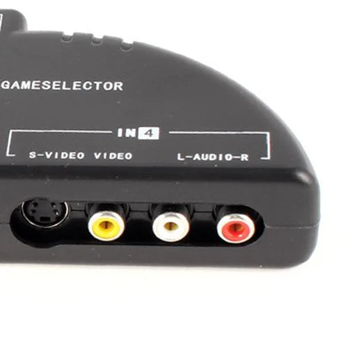 4 полосный Аудио Видео AV RCA переключатель для игры разветвитель коробки