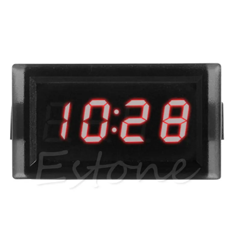 DC 12V цифровой светодиодный RGB приборная панель водонепроницаемый авто часы время для автомобиля мотоцикла W15
