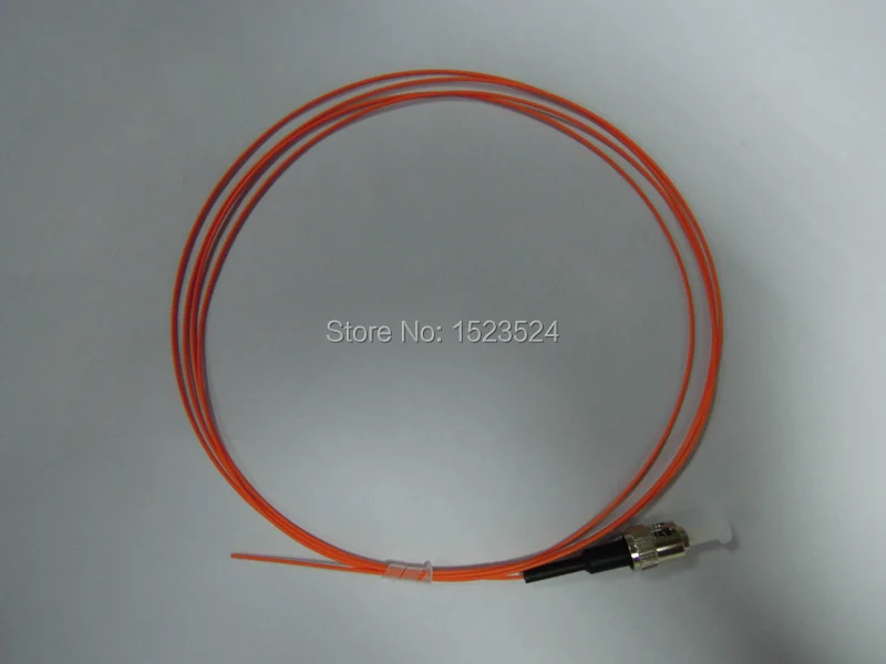 

Free Shipping 50pcs/lot Multimode Simplex PVC 0.9mm 1.5 Meters ST/UPC Fiber Optic Pigtail ST/UPC Pigtail