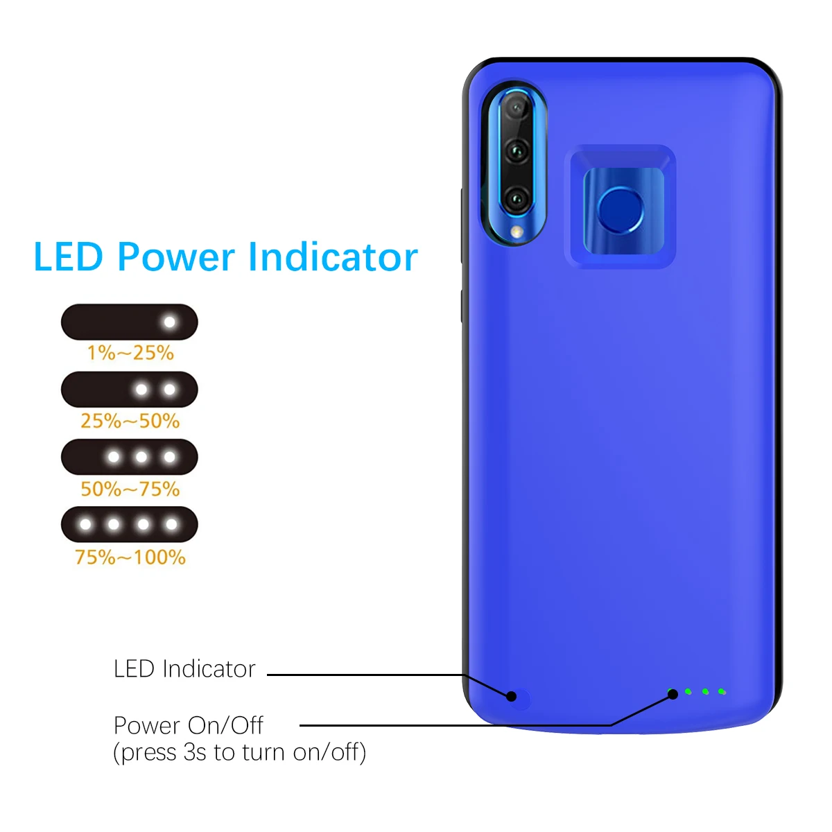Чехол для аккумулятора huawei Honor 10i 20i, 6500 мА/ч, перезаряжаемый чехол с расширенной зарядкой для huawei Honor 10i 20i, чехол для зарядного устройства