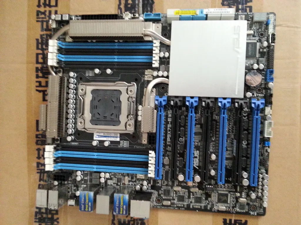 P9X79-E WS материнская плата 2011 4way X16 SLI поддержка i7 3960X E5 2680V2 б/у 90% enw
