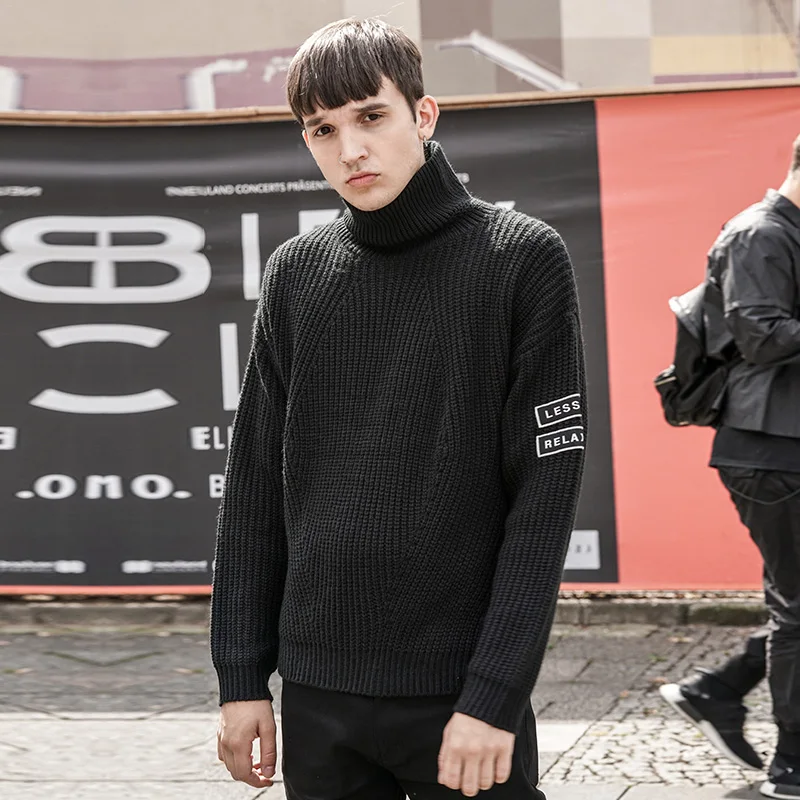 VIISHOW свитер с высоким воротом мужские Новые вязаные свитера и пуловеры Masculino Hombre