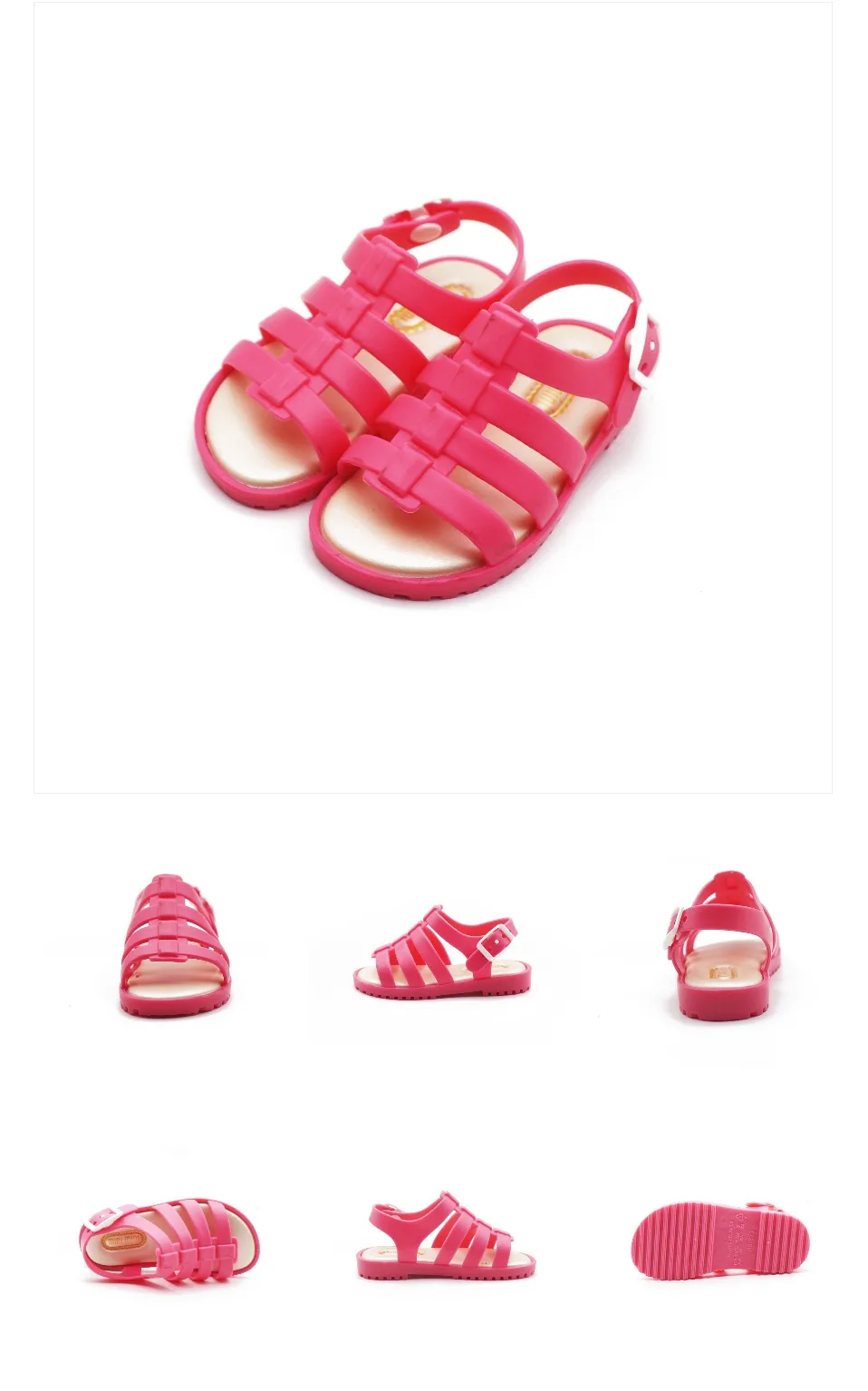Mini Melissa/Стильные Классические римские сандалии для девочек; Новинка года; прозрачная обувь для девочек; Дышащие детские сандалии; сандалии для малышей