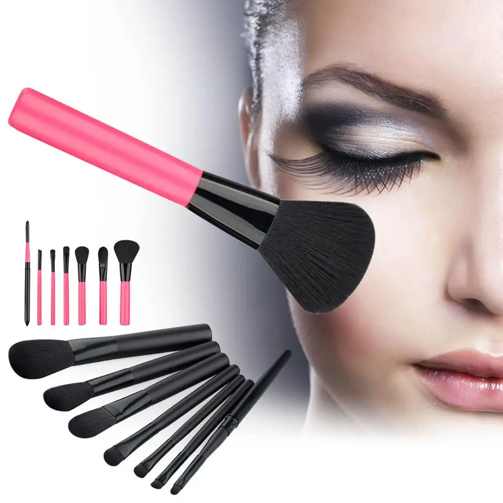 7 шт. Профессиональный набор кистей для макияжа тональный крем пудра тени век