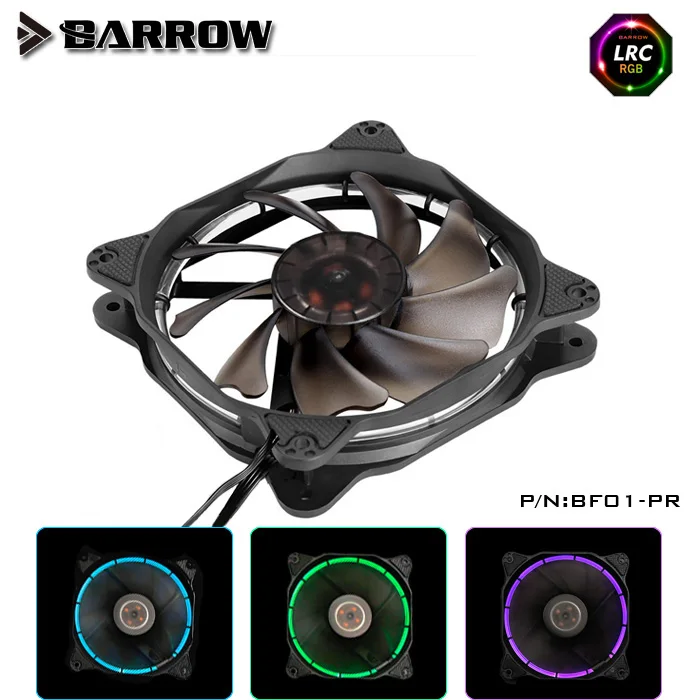 Вентиляторы радиатора BARROW BF01 PR RGB Aura PWM вентиляторы для компьютерного корпуса