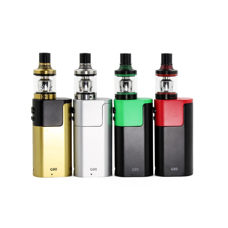 100% оригинальный набор SMOK G80 с 2 мл резервуаром для спиралей и 80 Вт TC Mod Eelctronic