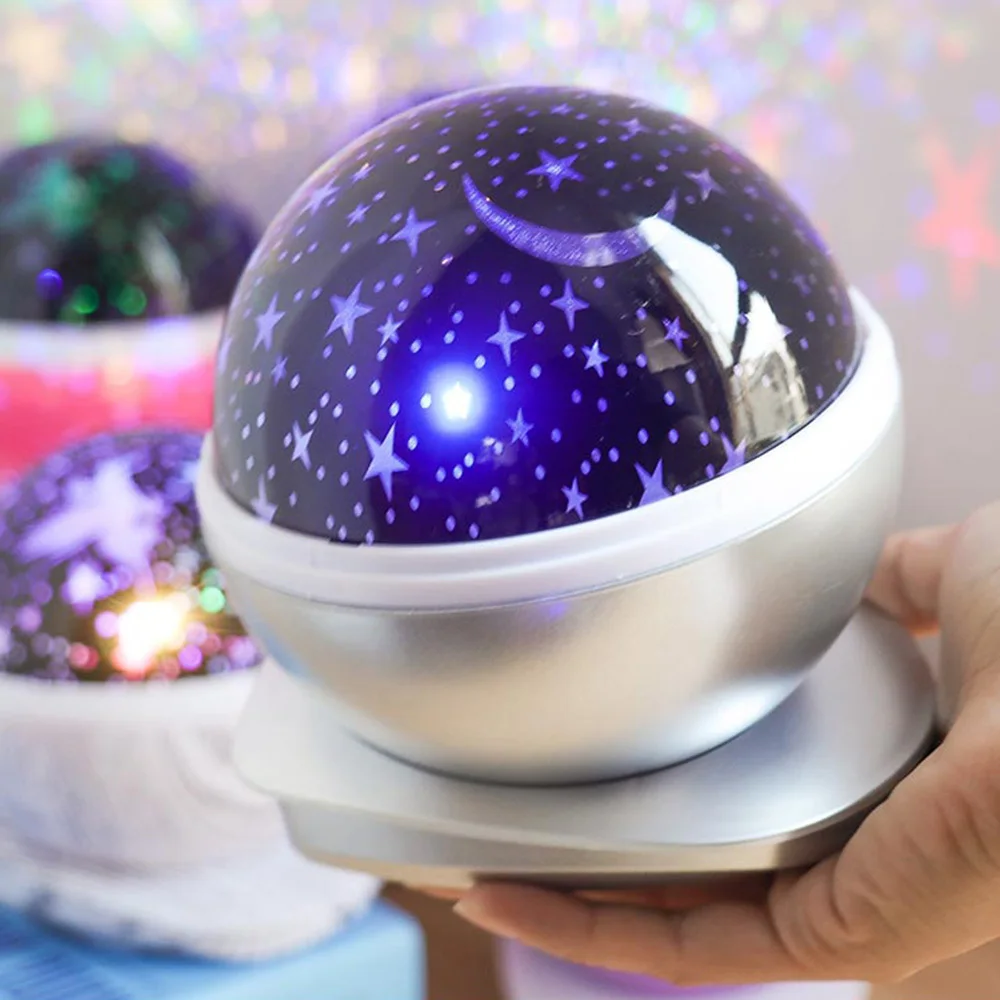 A5 Авто 360 ° Вращение звезда свет проектор светодиодный Ночник детская комната Романтический Красочный Ночник декор проекционный светильник - Испускаемый цвет: A5