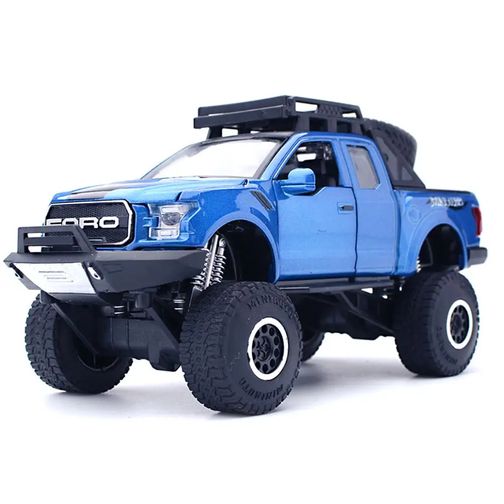 1:32 пикап сплава модель игрушечный автомобиль для Ford F150 Raptor звук и светильник