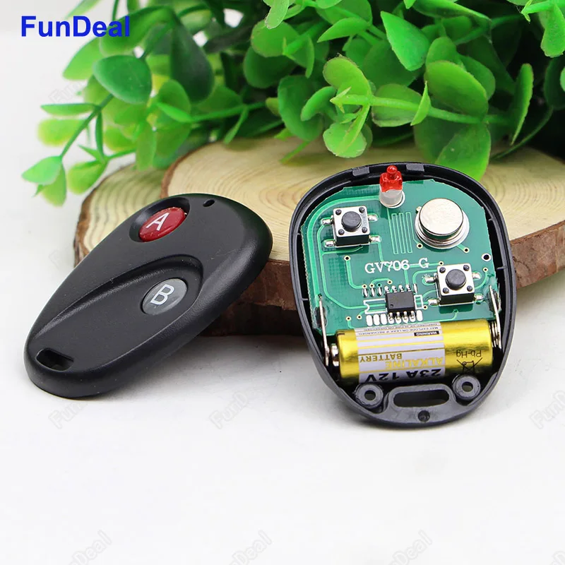 433 МГц Беспроводной RF 2CH пульт дистанционного управления Передатчик обучающий