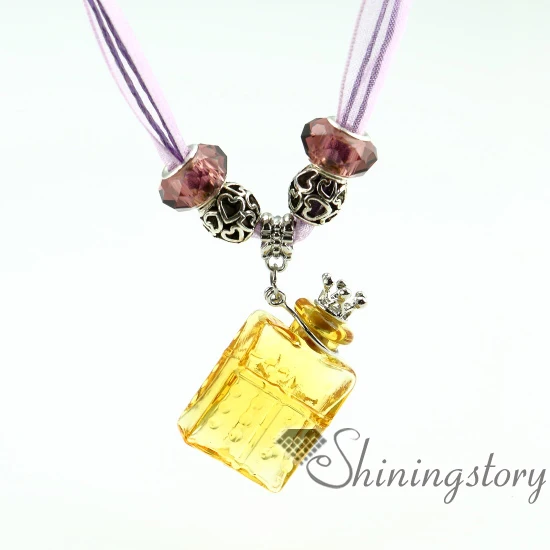 

essential oil jewelry murano glass necklace diffusers perfume necklace bottles