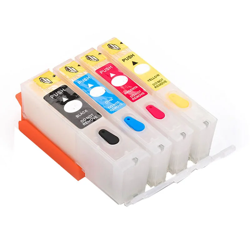 4 цвета Compitalbe для HP 655 многоразовый картридж с чипом принтера Deskjet 3525 4615 4625 5525