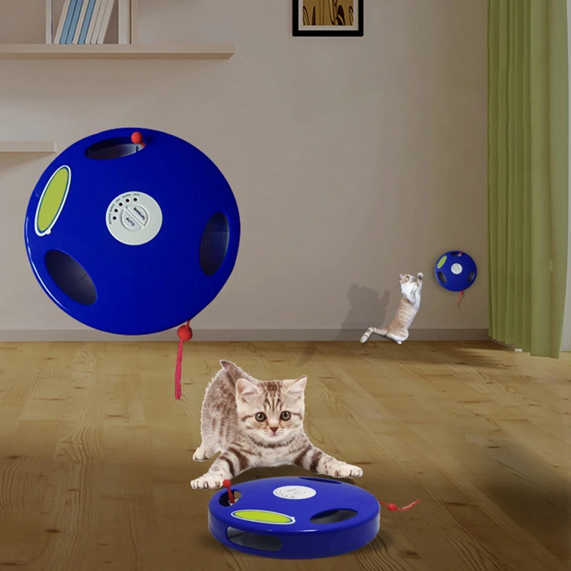 Электрическая игрушка для кошек умная палка сумасшедшая игра вращающаяся