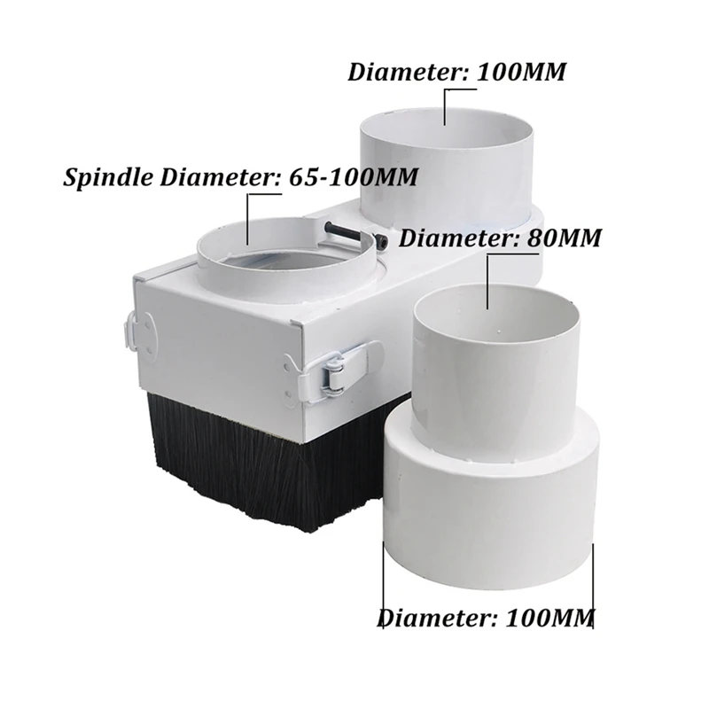 Пылесборник с ЧПУ 80 мм щетка для пылезащитного покрытия шпинделя 2 кВт 1 5