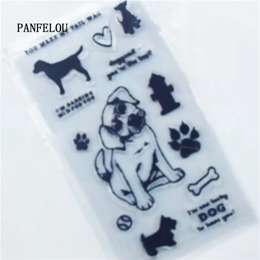 PANFELOU Naughty dog bottle силиконовый штамп/печать DIY Скрапбукинг/фотоальбом Декоративные