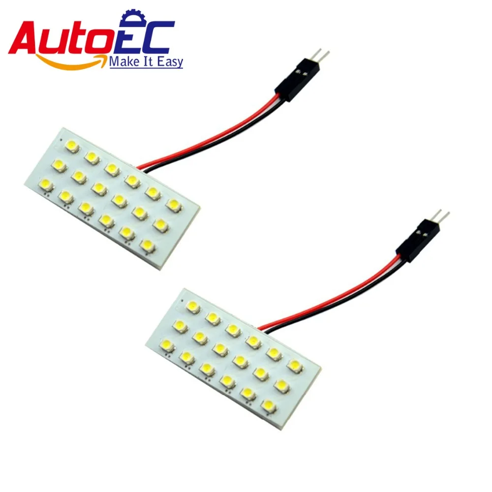 AutoEC Festoon купольный панельный светильник 18 SMD 1210 3528 Светодиодный для чтения крыши