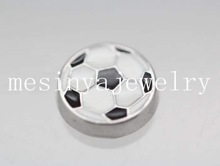 10 шт. подвески в виде футбольного мяча для стеклянного медальона|floating charms|football