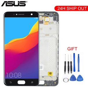 Новый Полный ЖК-дисплей 5,5 дюйма, дигитайзер сенсорного экрана в сборе с рамкой для Asus Zenfone 4 Selfie ZB553KL X00LD X00LDA