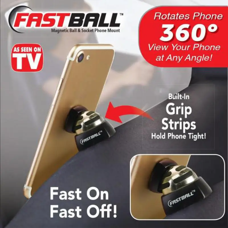 Как показано на ТВ Fastball магнитное автомобильное крепление/держатель для сотового телефона от BulbHead Универсальный держатель для мобильного телефона на 360 градусов на приборную панель автомобиля - Цвет: 1pcs