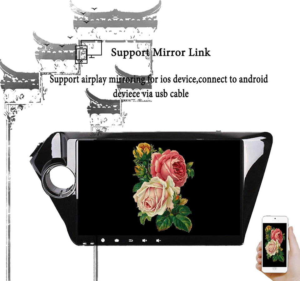 IPS android 9 0 4G + 64G автомобильный dvd плеер gps навигация для Kia k2 RIO 2010 2011 2012 2013 2014 2015 Радио