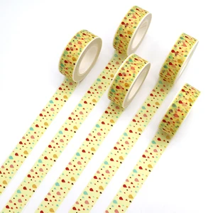 1 шт. Творческий Цвет капли воды васи лента DIY декоративные ленты Цвет Бумага офисная липкая канцелярские Маскировочная клейкая лента, наклейка