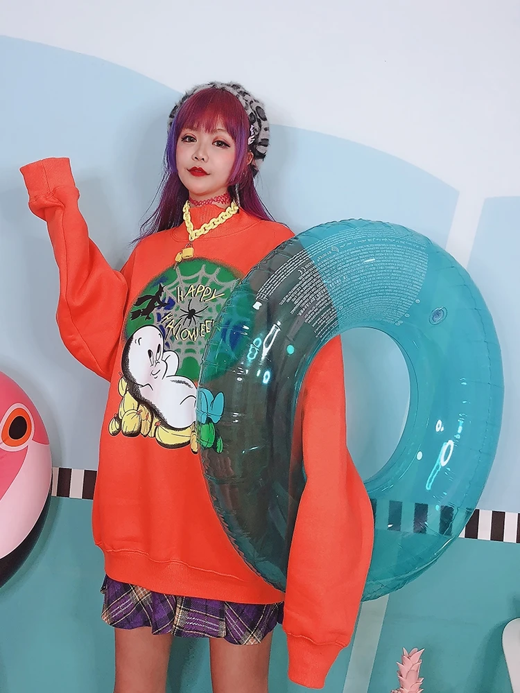 Новинка 2019 года толстовка с изображением старого привидения для девочек