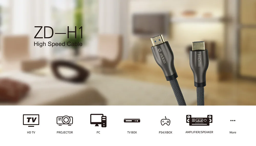 ZD-H1 Высокоскоростной HDMI 2,0 для ТВ приставка Zidoo X9S X10 X20 X20Pro