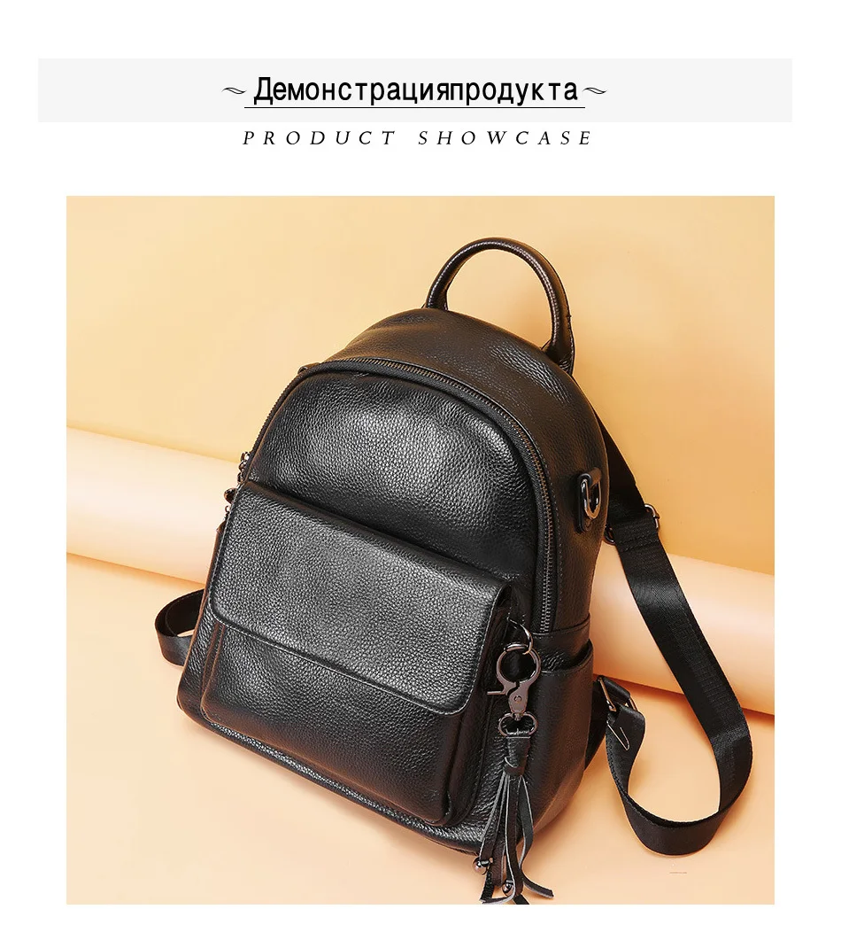 Oyixinger женские рюкзаки с кисточками натуральная яловая кожа классический черный повседневный рюкзак сумки стиль преппи школьная сумка ранец