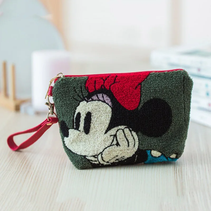 A Disney плюшевые кошельки мультфильм Минни Маус Алиса Русалочка девочка игрушка портативная макияжная Сумка милая девочка игрушка сумка многофункциональный кошелек для монет - Цвет: A