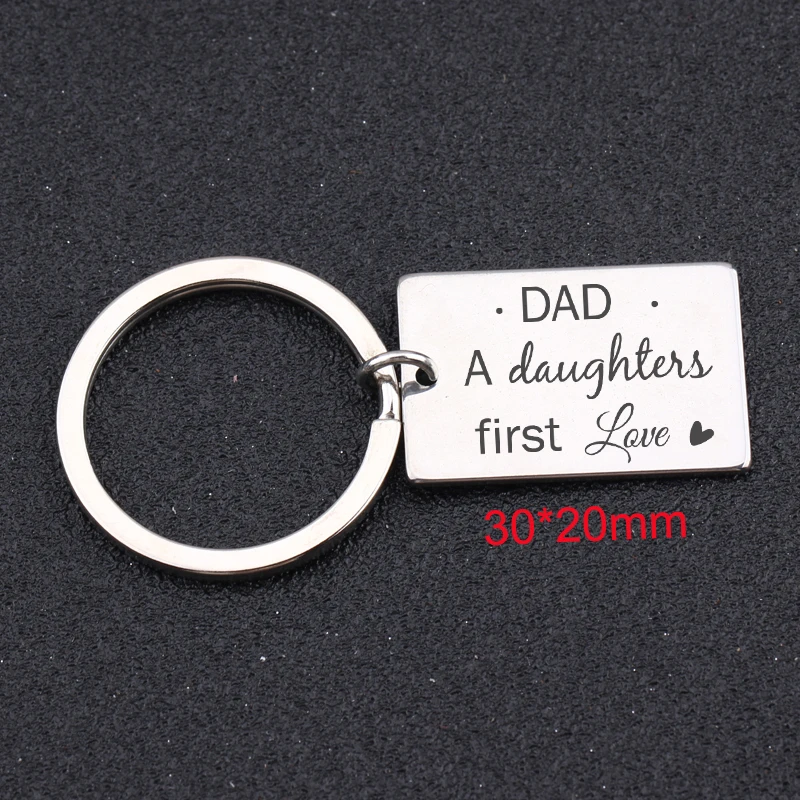 От дочки подарок Отец дочь во-первых брелок &quotлюбовь&quot для Father's Day Мода