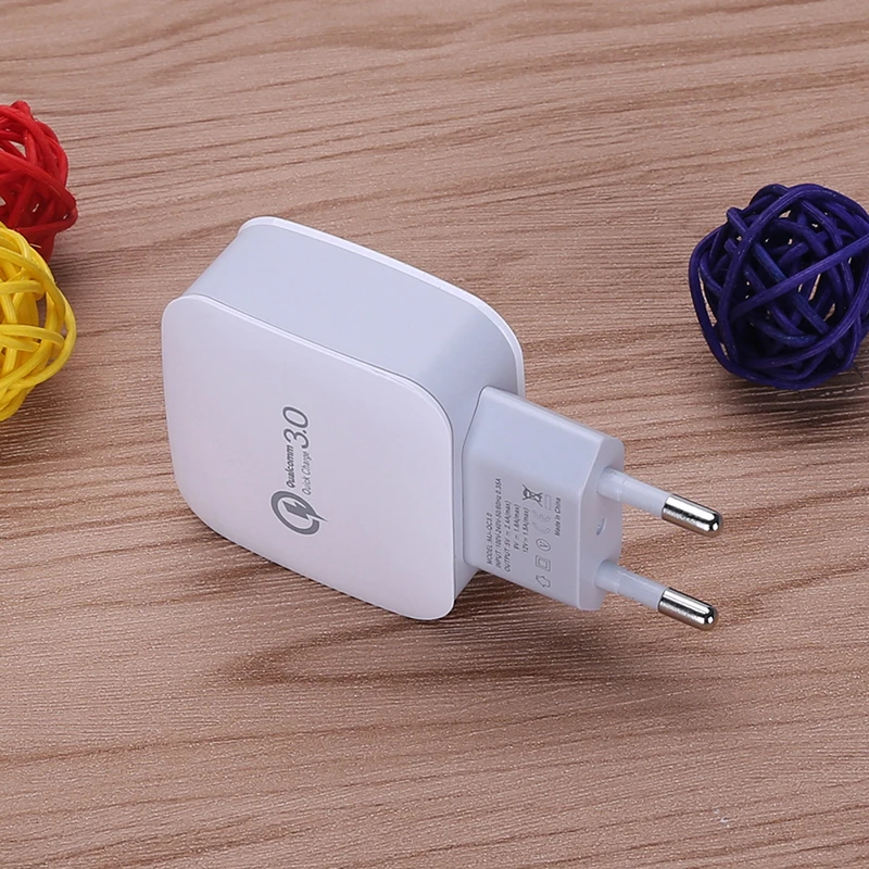Штепсельная Вилка EU/US Quick Charge 3 0 5V 3A зарядное устройство для телефона USB iPhone