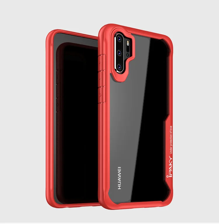 Для huawei P30 Чехол iPaky P30 Pro Чехол Силиконовый акриловый Гибридный Корпус противоударный Прозрачный чехол для huawei P30 Pro Чехол