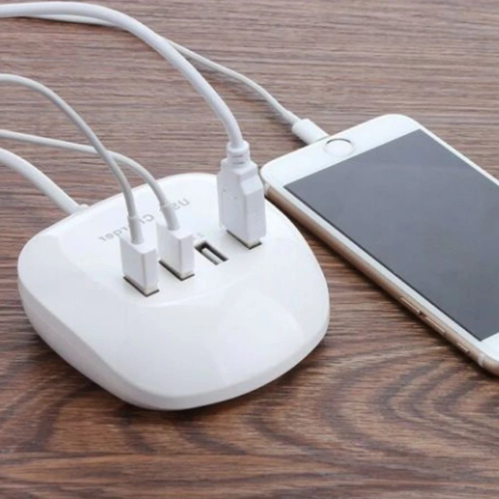4-Порты и разъёмы usb-хаб путешествия телефон быстро Зарядное устройство вилка европейского и американского Настольный Зарядное устройство s Портативный QI Беспроводная зарядка устройства прочный настенные часы Зарядное устройство для планшетного ПК
