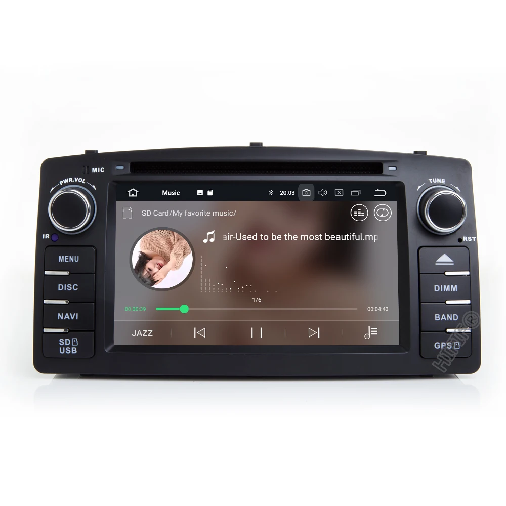 Автомобильный DVD-плеер PX5 Android 10 0 для Toyota Corolla E120 BYD F3 2 Din мультимедийный Стерео GPS