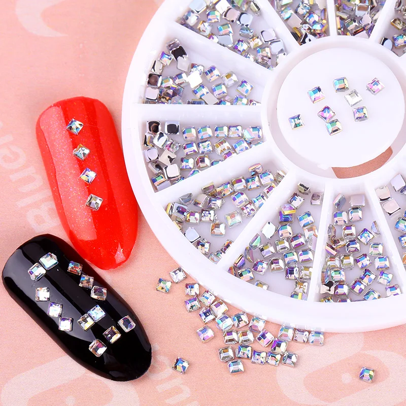 Blueness 3D Стразы для украшения ногтей шпильки квадратный дизайн аксессуары
