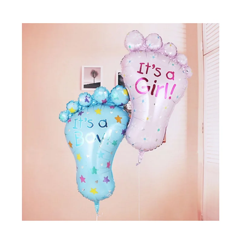 5 шт./компл. для мальчиков и девочек фольги душа гигантские крестины супер формы