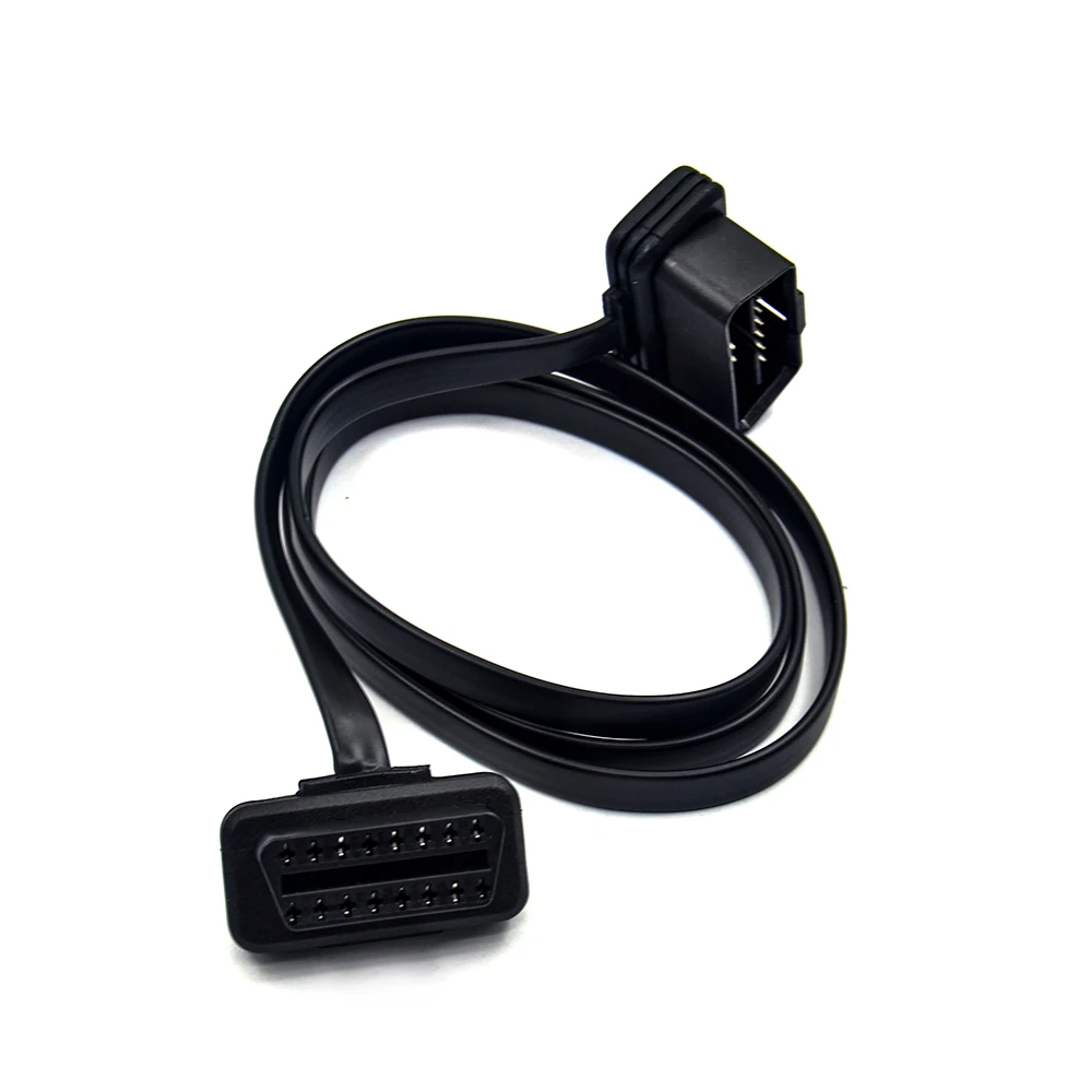 60/100 см 16 контактный OBDII OBD 2 OBD2 Кабельный разъем диагностический инструмент ELM327
