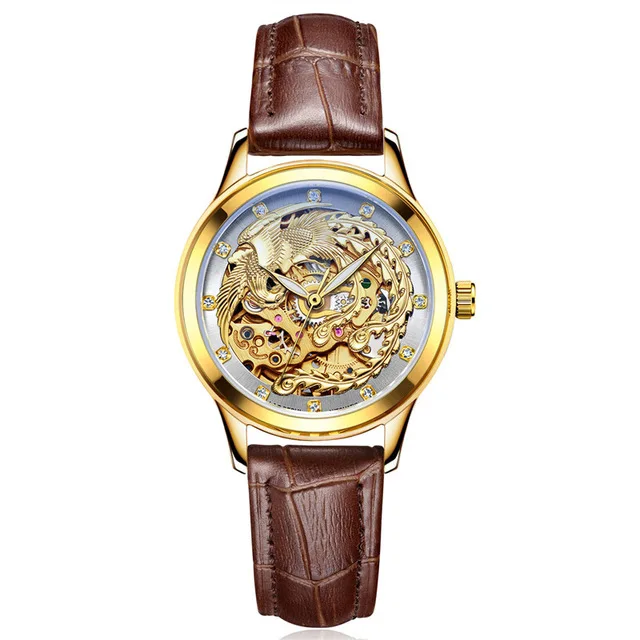 Роскошные Брендовые мужские и женские часы LAOGESHI для влюбленных из дракона